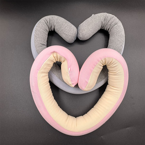 U-Shaped <b>Memory</b> <b>Foam</b> Travel Pillow Portable Loop Neck Support For Office And Travel Solid Color Design - Product Image 1