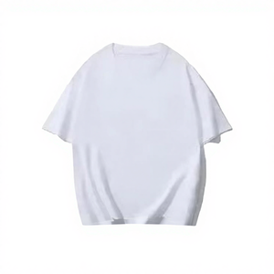 JAC22F0925 Women's Summer Crew-neck Breathable Knitted <b>Long</b> Casual Cotton Regular Fit Short <b>Sleeve</b> <b>Top</b> - Product Image 2