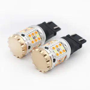 Ampoules LED bicolores 3157 feux de freinage 3030 40smd Blanc Jaune <span class=keywords><strong>Signal</strong></span> Rouge Ambre Led 12v - Product Image 6