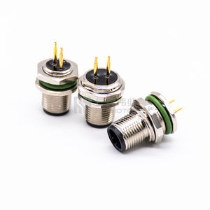 สายเคเบิลติดตั้งบนแผงวงจรพิมพ์ M12 แบบกันน้ำ ชนิดตัวเมียแบบติดตั้งบนแผงโลหะ ประเภท A B D X 4 ขา 4p 8 ขา 2 12 17 ขั้ว นิ้ว 17 ขา แบบ A B สำหรับจ่ายไฟ - Product Image 5