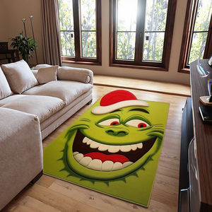 Tapis moderne en laine de Nouvelle-Zélande Grinch à poils hauts, imperméable à la main, 4x6 & 9x12ft pour bureau à domicile et chambres d'enfants - Product Image 6