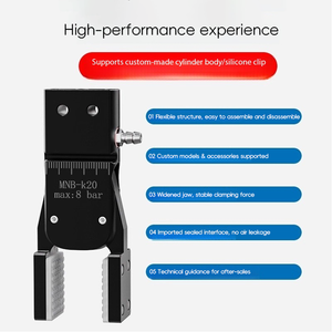 Nuovo manipolatore Mini morsetto allargare grande apertura banda rilevamento MINIA/B morsetto pneumatico in alluminio con morsetto ad arco - Product Image 5