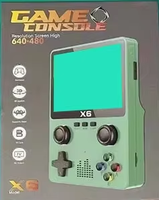 Console de jeu portable X6 mini avec écran de 3,5 pouces, console de jeu portable HD PSP, double joystick, prise en charge des jeux