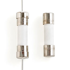 125V/ 0.2 0.5 1 2 2.5 3 5 6 7.5 8 10 12 15 20 25 30 35 a amp tube de verre céramique soudure dans le type de fusible soudure axiale en queue de cochon dans le fusible - Product Image 2