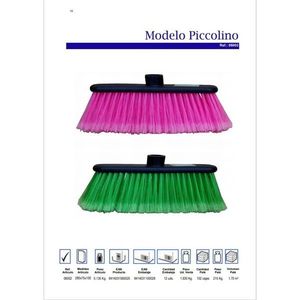 Modelo Piccolino Broom Head 280x75x100mm Pink Green Soft Bristles For Indoor Cleaning - Product Image 3