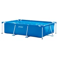 28271 Intex Schwimmbad Outdoor 260 cmX160cmX65cm große Familie tief aufblasbarer Pool rechteckiger Rahmen Pool