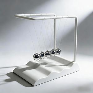Juguete Novedoso para la Oficina, Péndulo de Newton, Bola de Metal, Artesanía, Alivio del Estrés, Regalo Creativo para Navidad - Product Image 4