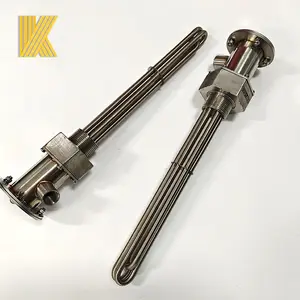 Industrial Stainless Steel Tubular Electric Oil Water Heating Element Immersion Heater