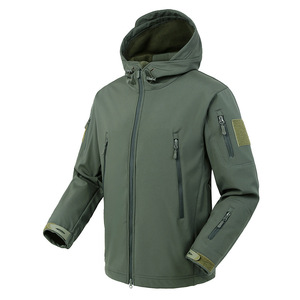 Giacca da Uomo per Sport all'Aperto con Colletto Alto e Chiusura a Zip, Sconto Quantità, per Alpinismo e Casual, in Tessuto Shark Skin - Product Image 3