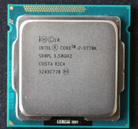 CPU processor i7 3770K Quad Core LGA 1155 3.5GHz 8MB Cache With HD Graphic 4000 TDP 77W Desktop CPU
