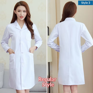 Bata Blanca de Médico para Estudiantes de Medicina, Uniforme de Trabajo Unisex de Algodón para Laboratorio, Farmacia y Clínica - Product Image 2