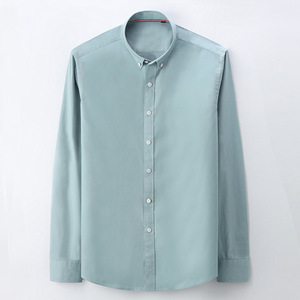 MS-89 <span class=keywords><strong>camicia</strong></span> da uomo in cotone leggero a maniche lunghe con risvolto a maniche lunghe Casual da uomo - Product Image 4
