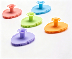 แปรงล้างหน้าซิลิโคนอเนกประสงค์สำหรับนวดรูขุมขนจมูกและอาบน้ำเด็ก - Product Image 2
