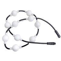 Boule LED RGB 50 mm personnalisable en couleur, étanche IP68, garantie 3 ans, angle de vision 360° pour événements intérieurs/extérieurs
