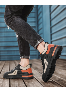 Sneakers élégantes et confortables noires et vertes à motif matelassé avec semelle épaisse pour un look moderne et tendance, nouvelle chaussure pour homme - Product Image 5