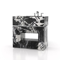 Plateau de lavabo carré en marbre de luxe moderne Stonekocc pour la décoration d'hôtels et de salles de bain