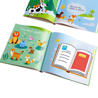 Muestras gratis de libros de tapa dura para niños Servicio de impresión y encuadernación Impresión de libros offset de cartón de tapa dura personalizada