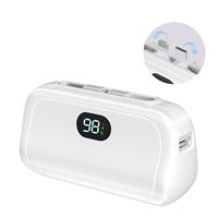 Mini Banco de Energía Portátil de 5000mAh con Carga Rápida Bidireccional de Emergencia, Pantalla LED y Función de Soporte para Uso en Exteriores