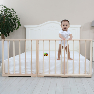 Barrière de lit bébé en cyprès Hinoki 900 mm, montage facile, bois naturel, anti-chute, barrière de sécurité pour chambre d'enfant - Product Image 6