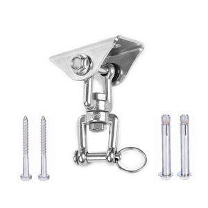 Ganchos colgantes de acero inoxidable 304 para hamaca de yoga, hebillas de fijación con anillo y tornillos - Product Image 4