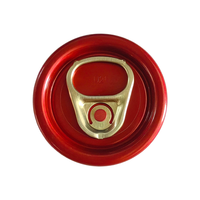 Couvercle en aluminium à ouverture facile pour canettes de boissons, anneau de traction rouge, qualité alimentaire, recyclable, joint supérieur pour soda Bee