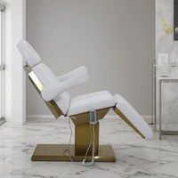Lit à Cils Moderne Luxueux 3 Moteurs Réglable Salon Électrique Spa Traitement Table de Massage Facial Cosmétique Lit de Beauté pour Hôpital