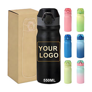 批发 550 毫升不含 BPA 304 不锈钢真空保温水瓶定制徽标保温杯适合节日礼物 - Product Image 1