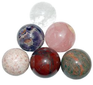 Esferas de piedras preciosas mixtas | Comprar bolas de ágata Esferas de ágata artesanía de piedra curativa reiki - Product Image 1