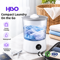 Mini machine à laver portable, rechargeable par USB, faible bruit (40 dB), idéale pour les voyages, les appartements, les sous-vêtements, les chaussettes, les vêtements de bébé, OEM