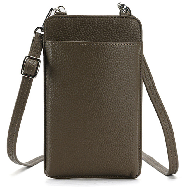 Supplier Pu Leather Phone Bag for iphone Men Phone Handbag Bag case