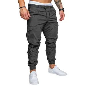 Most Popular Solid Candy Color Pants Narrow Foot Cotton Men's Casual Trousers Fashion Men's Slim Pants