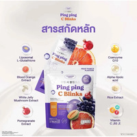 Produit transfrontalier Shopee Bestseller Ping Ping C Blinks Poudre de pépins de raisin, grenade, orange, miel et melon 200g Henan