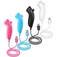 Ensemble de manettes 2 en 1 pour Nintendo Wii, avec option Motion Plus, manette sans fil, télécommande, et étui en silicone pour jeux vidéo