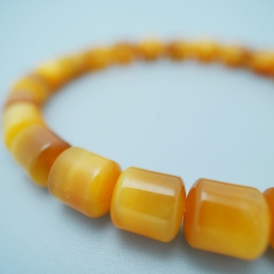 Bracelet en pierres précieuses œil de tigre doré naturel en forme de boule - Tendance unisexe, puissant symbole de <span class=keywords><strong>courage</strong></span> et de confiance - Product Image 3