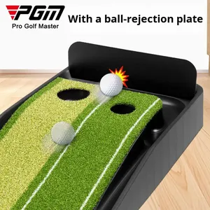 Tapis <span class=keywords><strong>de</strong></span> putting <span class=keywords><strong>de</strong></span> golf professionnel pour intérieur et extérieur, gazon artificiel réaliste, base antidérapante pour l'entraînement à la maison ou au bureau - Product Image 4