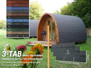 American Standard Bardeaux d'asphalte architecturaux anticorrosion de haute qualité pour les toitures d'hôtels Vente en gros Toitures en asphalte - Product Image 3
