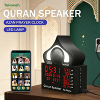 Lampu Sentuh Islami Kreatif dengan Speaker, Alarm, Layar, dan Kontrol Aplikasi