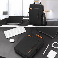 Housse de protection rembourrée et durable pour ordinateur portable 11-13 pouces avec bandoulière, sacoche de voyage pour tablette et ordinateur portable