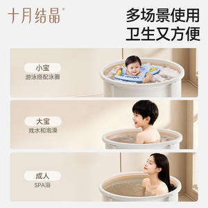 Bañera Plegable Multifuncional Extra Grande para Bebés de 0 a 12 Meses, Marca October Crystal, para Uso Doméstico - Product Image 3