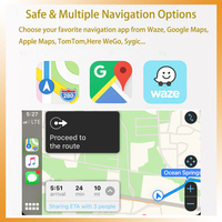 Antarmuka Multimedia Nirkabel AZTON OEM Apple Android Auto GPS Musik AirPlay Screen Mirroring CarPlay untuk VW Phaeton 2002 2008