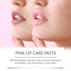 Crème <span class=keywords><strong>Masque</strong></span> Éclaircissante et Blanchissante pour les Lèvres Rose avec Vitamine C & B3, Beurre de Karité, Arbutine, Camélia - Atténue les Rides, Hydratant - Product Image 4