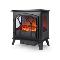 Electric Fireplace with Fake LED Flame, Big Size