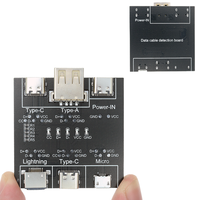 Carte de détection de câble de données Bssy)dt3 Type-C USB-C, testeur de court-circuit et de diagnostic de commutation marche/arrêt pour iOS et Android