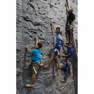 แผงความเร็วก้อนหินแบบมาตรฐาน ifsc น้ำหนักเบาใช้ในร่ม/กลางแจ้งสำหรับเด็กการปีนเขาด้วยไฟเบอร์กลาสเพื่อการศึกษาสวน - Product Image 1