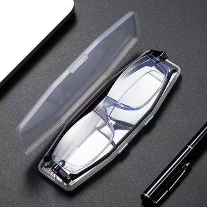 نظارات قراءة باللون الأحمر والأسود والأزرق ، وحجب الضوء الأزرق مع حقيبة للبيع بالجملة - Product Image 3