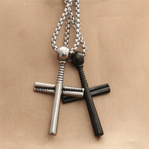 Stainless Steel <b>Cross</b> Pendant Necklace Men's Geometric Punk Style Jewelry 280464 - Product Image 2