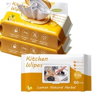 Lingettes de cuisine jetables extra-larges écologiques et antibactériennes, multi-surfaces, nettoyage rapide, formule douce