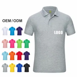 Custom Embroidery Logo Golf Polo Men's T-shirts High Quality Cotton Print Latest Design Short Sleeve T Shirt For Men