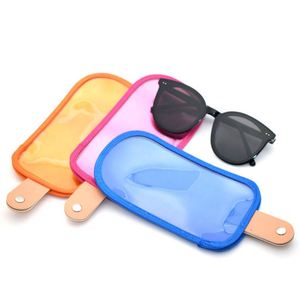Transparent Sunglasses Organizer PVC Snap-On Glasses Bag Travel Shades Box Eyeglasses Storage Protective Case - Product Image 1