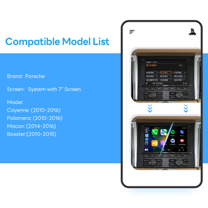 Interface vidéo multimédia intelligente sans fil CarPlay et Android Auto pour Porsche CDR31 écran <span class=keywords><strong>7</strong></span> pouces Cayenne Panamera Macan Boxster - Product Image 4